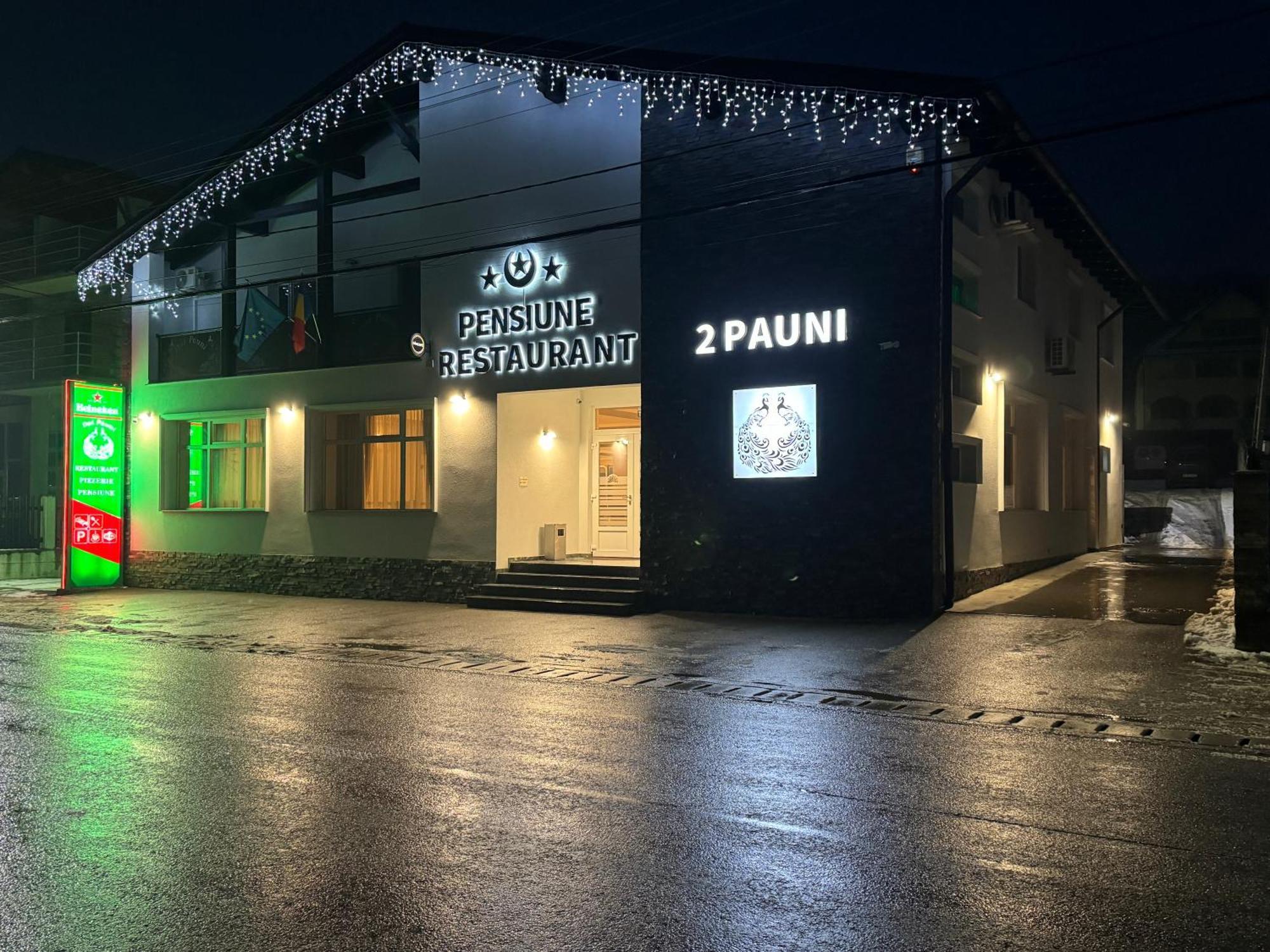Pensiune Restaurant Pizzerie 2 Pauni Borşa 外观 照片